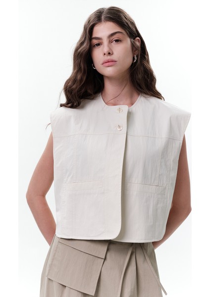 Cep Detaylı Kısa Yelek Taş modelleri