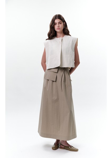 Cep Detaylı Kısa Yelek Taş indirimleri