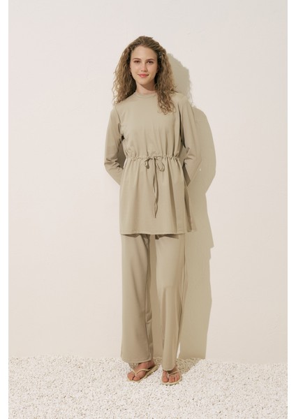 Beli Ayarlamalı Tesettür Mayo Yeşil fırsatları