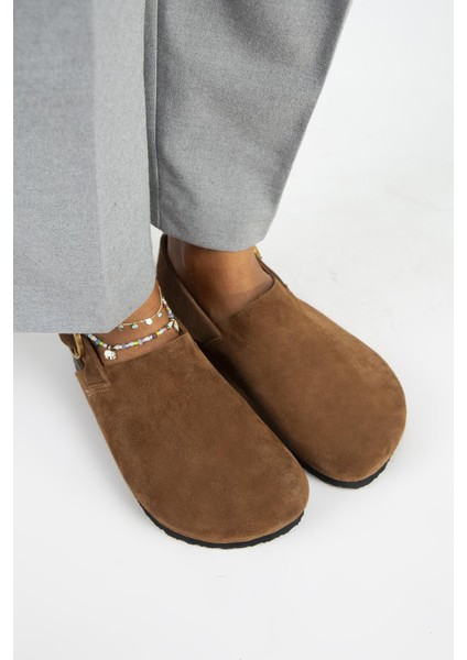 Antonella Kadın Deri Hakiki Deri Arkadan Kemerli Sabo Taba Sandalet fiyatları