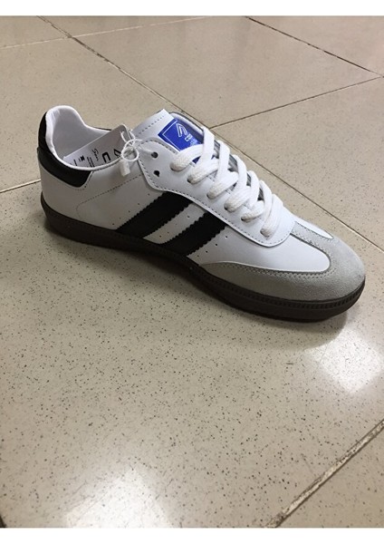 Angola Unisex Genç Kauçuk Taban Sneaker Spor Ayakkabı Beyaz - Siyah modelleri