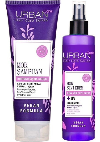 Care Turunculaşma Karşıtı Mor Saç Bakım Şampuanı 250 ml + Mor Sıvı Saç Kremi 200 ml