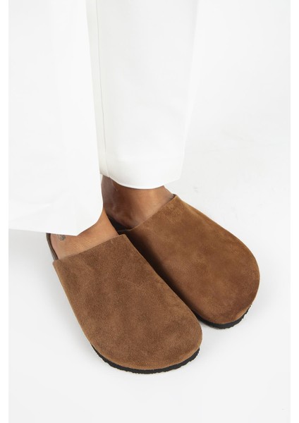 Ruzqahi Kadın Deri Hakiki Deri Düz Sabo Taba Terlik fiyatları