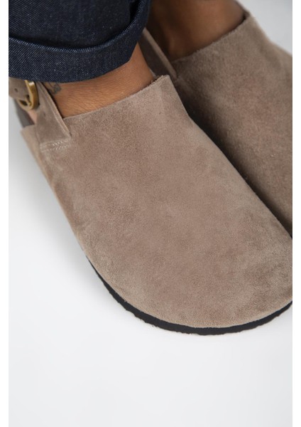 Antonella Kadın Deri Hakiki Deri Arkadan Kemerli Sabo Vizon Sandalet modelleri