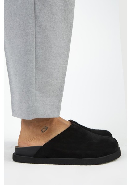 Ateshi Kadın Deri Hakiki Deri Düz Sabo Siyah Terlik fiyatları