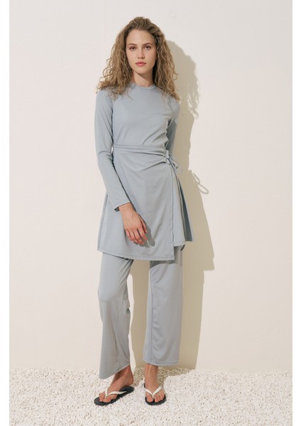 Anvelop Etekli Mayo Elbise Mavi fiyatları