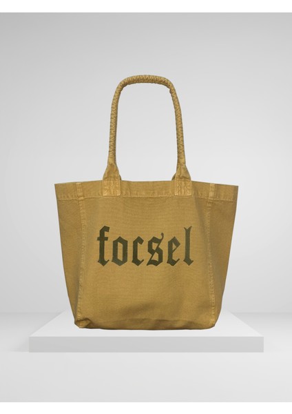 Kanvas Sarı Focsel Tote Çanta