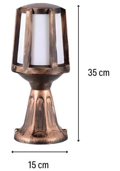 Rina Setüstü 35CM Bakır Abs Plastik Aydınlatma Armatürü 9w Günışığı Ampul Dahil 13660 fiyatları