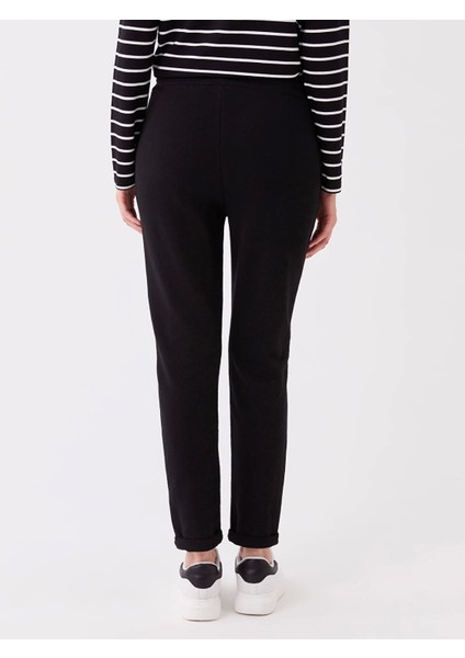 Lcw Vision Siyah Kadın Beli Lastikli Düz Eşofman Altı indirimleri