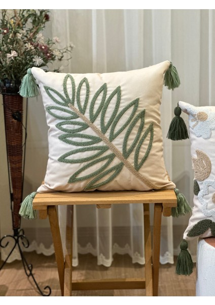 Punch Kırlent Kılıfı Nakış Işlemeli Desenli Kırlent Kılıfları