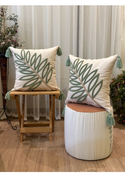 Punch Kırlent Kılıfı Nakış Işlemeli Desenli Kırlent Kılıfları