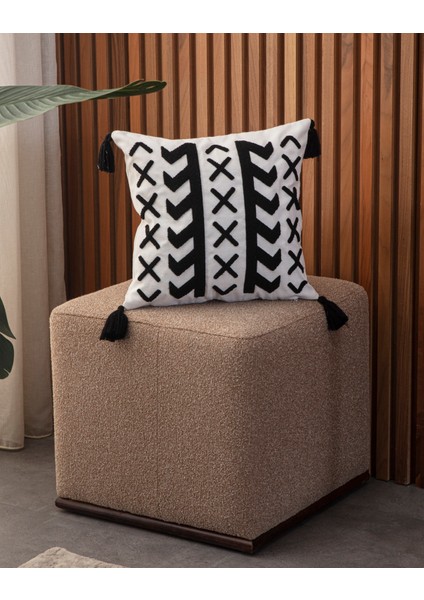 Punch Kırlent Kılıfı Nakış Işlemeli Desenli Kırlent Kılıfları