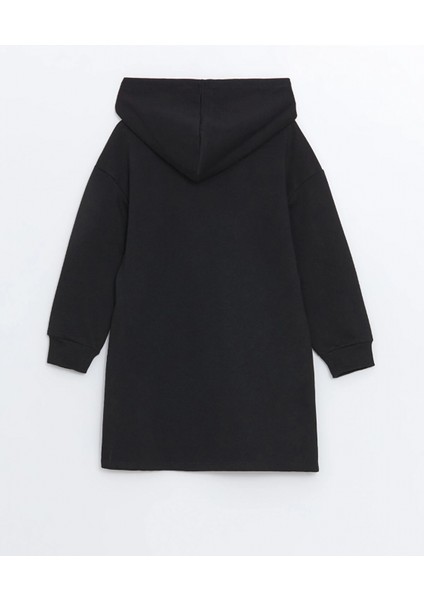 Lcw Kids Siyah Kapüşonlu Kız Çocuk Elbise fırsatları