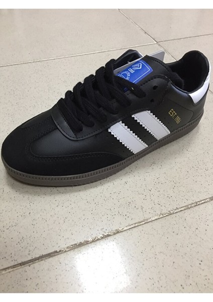 Angola Unisex Genç Kauçuk Taban Sneaker Spor Ayakkabı Siyah - Beyaz modelleri
