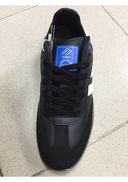 Angola Unisex Genç Kauçuk Taban Sneaker Spor Ayakkabı Siyah - Beyaz indirimleri