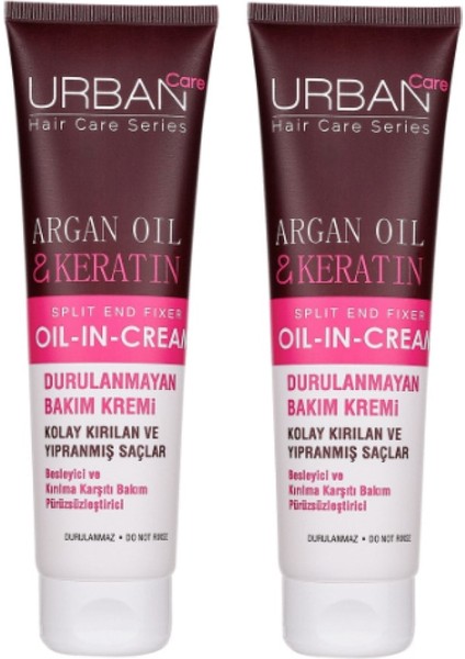 Care Keratinli ve Argan Yağlı Durulanmayan Saç Bakım Kremi 150 ml 2 Adet