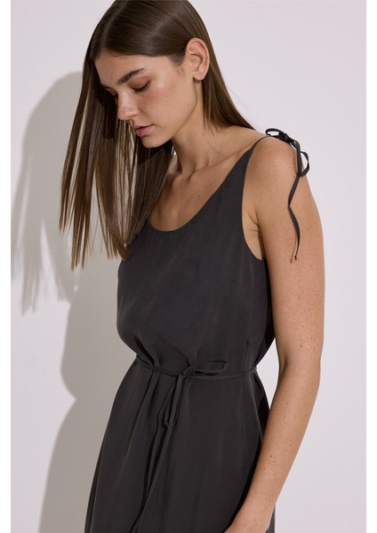 Modal Askılı Rahat Elbise Antrasit fiyatları