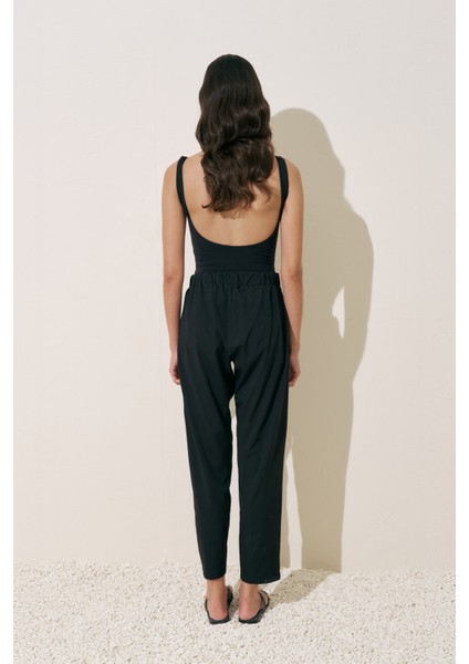 Düz Kesim Mayo Pantolon Siyah fırsatları