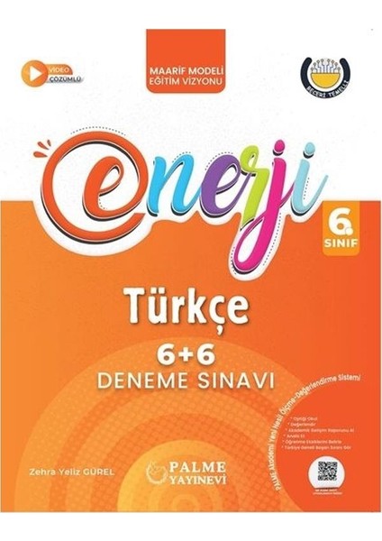 Palme 6.sınıf Enerji 6+6 Türkçe Deneme Sınavı *yeni*