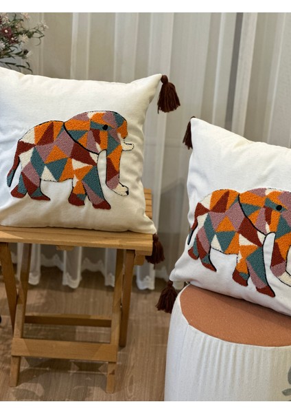 Punch Kırlent Kılıfı Nakış Işlemeli Desenli Kırlent Kılıfları fırsatları