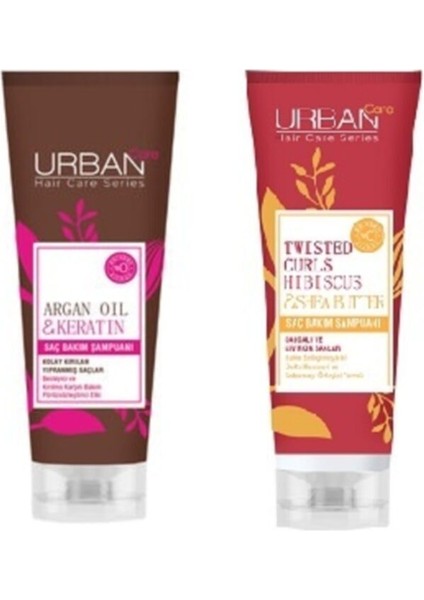 Care Dalgalı ve Kıvırcık Saçlar Için Saç Bakım Şampuanı 250 ml + Argan Yağlı Şampuan 250 ml