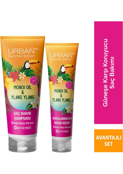 Care Monoi Oil & Ylang Şampuan 250 ml + Krem Içinde Yağ Saç Kremi 150 ml