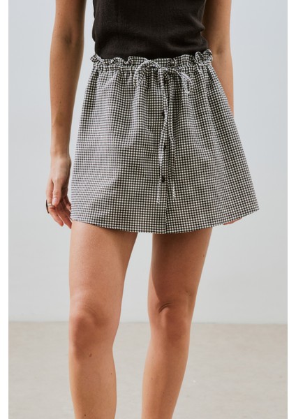 Pötikare Şort Etek Kahverengi modelleri