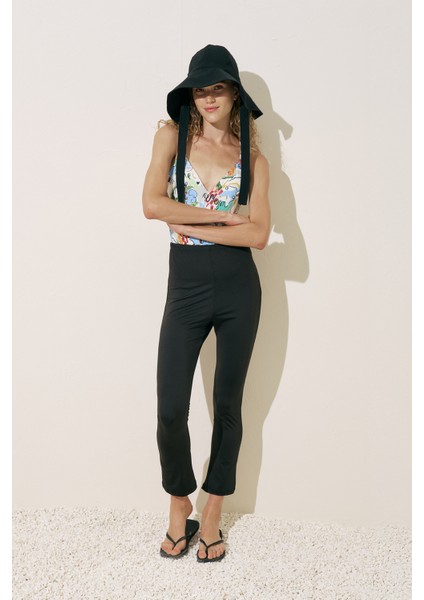 Flare Paça Tesettür Mayo Pantolon Siyah fiyatları