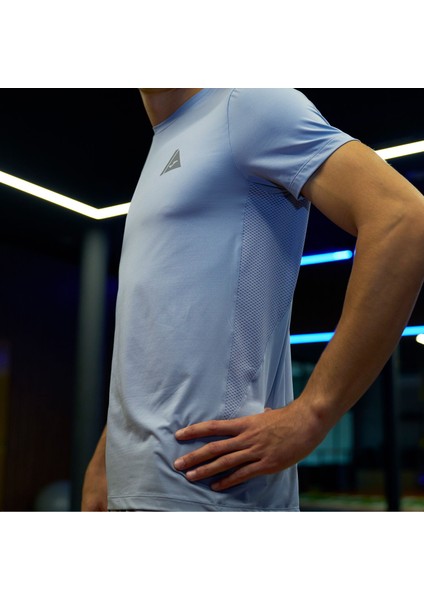 Indoor Gym Short T-Shirt Mavi indirimleri