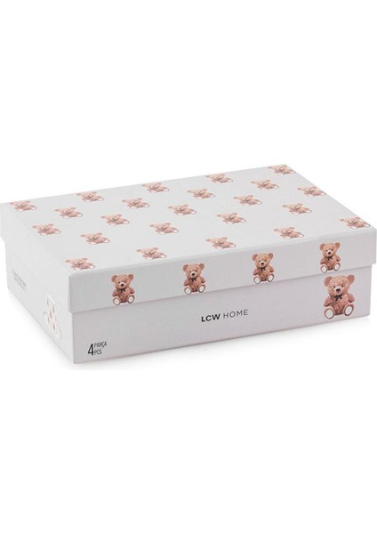 Karişik Ayı Teddy Baskılı 2 Kişilik Porselen Kahve Fincan Takımı 90 ml (W5) fırsatları