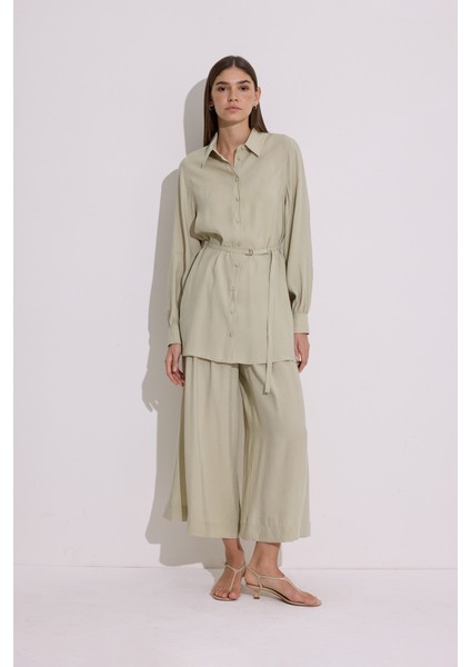 Modal Kemerli Gömlek Çağla modelleri