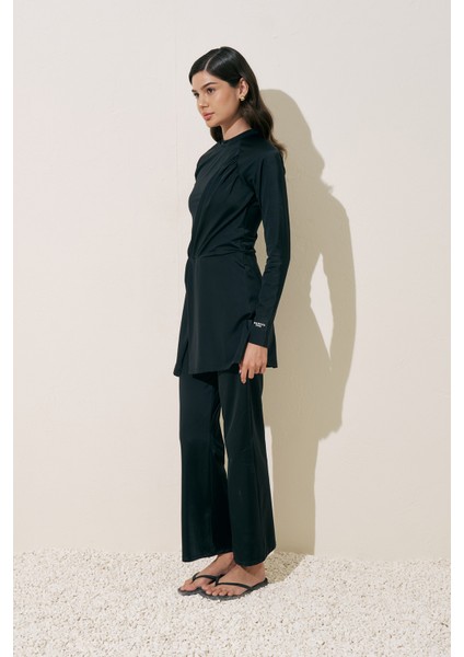 Düğüm Detaylı Tulum Mayo Siyah fiyatları