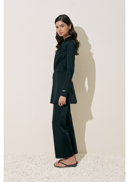 Düğüm Detaylı Tulum Mayo Siyah indirimleri