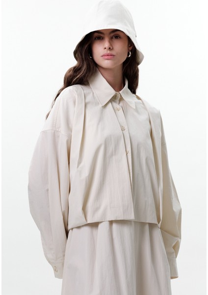 Lastik Detaylı Bucket Şapka Vanilya fiyatları