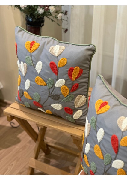 Punch Kırlent Kılıfı Nakış Işlemeli Desenli Kırlent Kılıfları modelleri