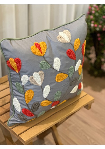 Punch Kırlent Kılıfı Nakış Işlemeli Desenli Kırlent Kılıfları fırsatları