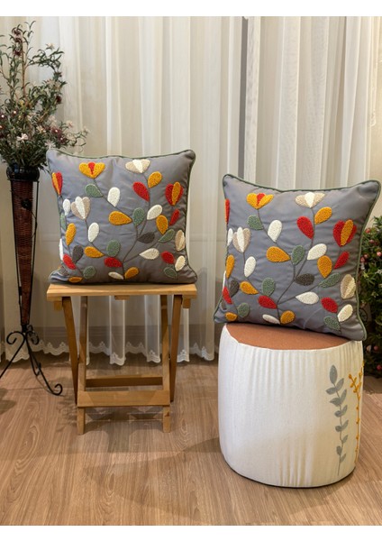 Punch Kırlent Kılıfı Nakış Işlemeli Desenli Kırlent Kılıfları indirimleri