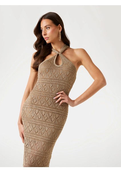 Cynthia Kadın Bej Beji Elbise W5YK48Z37G0-F1AZ fiyatları