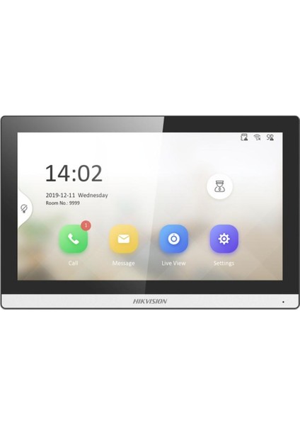 Nif Bilişim DS-KH6350-WTE1 7" Wi-Fi Dokunmatik Ekranlı Çok Yönlü Mikrofon Villa Tipi Interkom Iç Ünite