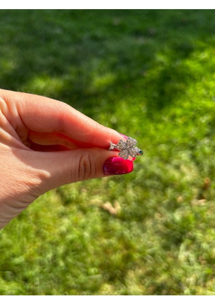 Gümüş Yonca Çelik Stres Yüzüğü fiyatları