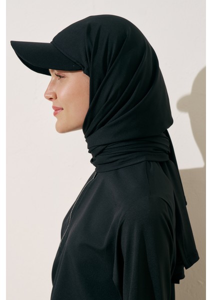 Cap Şapkalı Mayo Şal Siyah modelleri