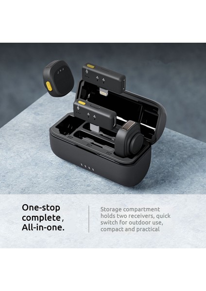 Kablosuz Yaka Mikrofonu Çiftli – 48KHZ Hd Ses, Aı Çift Gürültü Engelleme, 50M Çekim Mesafesi, 1 Sn Otomatik Eşleşme, Taşınabilir Şarj Kutulu, (Lightning/type-C Alıcı) | D07 indirimleri