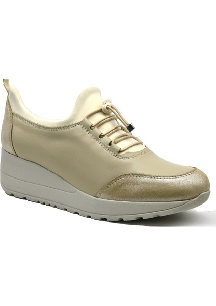 S6476 Comforevo Günlük - Ast Bej - Bayan Ayakkabı,deri Ayakkabı