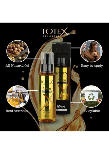 Argan Yağlı Saç Bakım Serumu 125 ml – Besleyici ve Onarıcı Etkiyle Pürüzsüz, Parlak Saçlar için Profesyonel Çözüm
