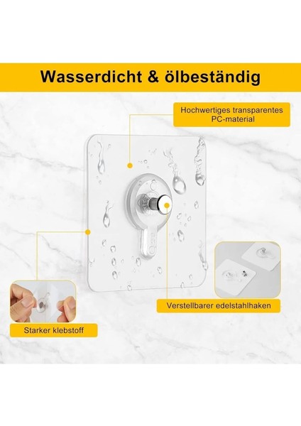 Mithra Life 5 Adet Şeffaf Yapışkanlı Duvar Tablo Çerçeve Vida Çivisi Askısı MIT1195 fırsatları