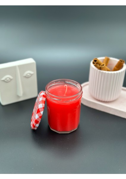 Reçel Kavanozu Dekoratif Mum 3D