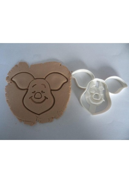 Piglet Kurabiye Kesici Beyaz 2767235 3D