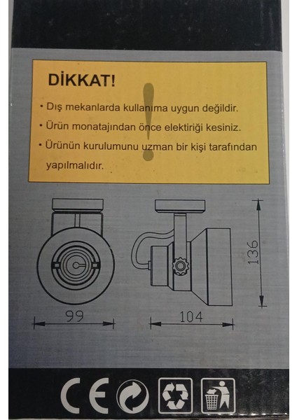 CT-5921 Par 30 Armatür Rozanslı Gri +Ampul fırsatları