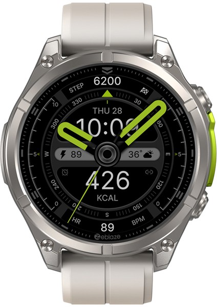 Vibe 8 Akılı Saat 1.43" Amoled Ekran 1000 Nite Kadar Parlaklık Dayanıklı Safir Lens 316L Paslanmaz Çelik Tek Gövde