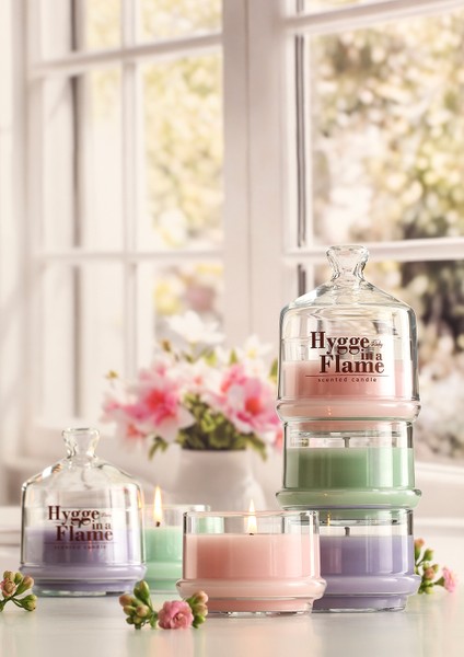 Mixaura Üç Kat, Tek Mum, Sonsuz Stil Şakayık Kokulu Mum 510gr.